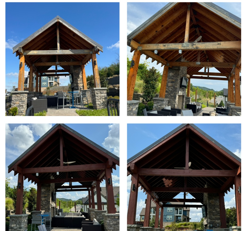 Pavilion staining project