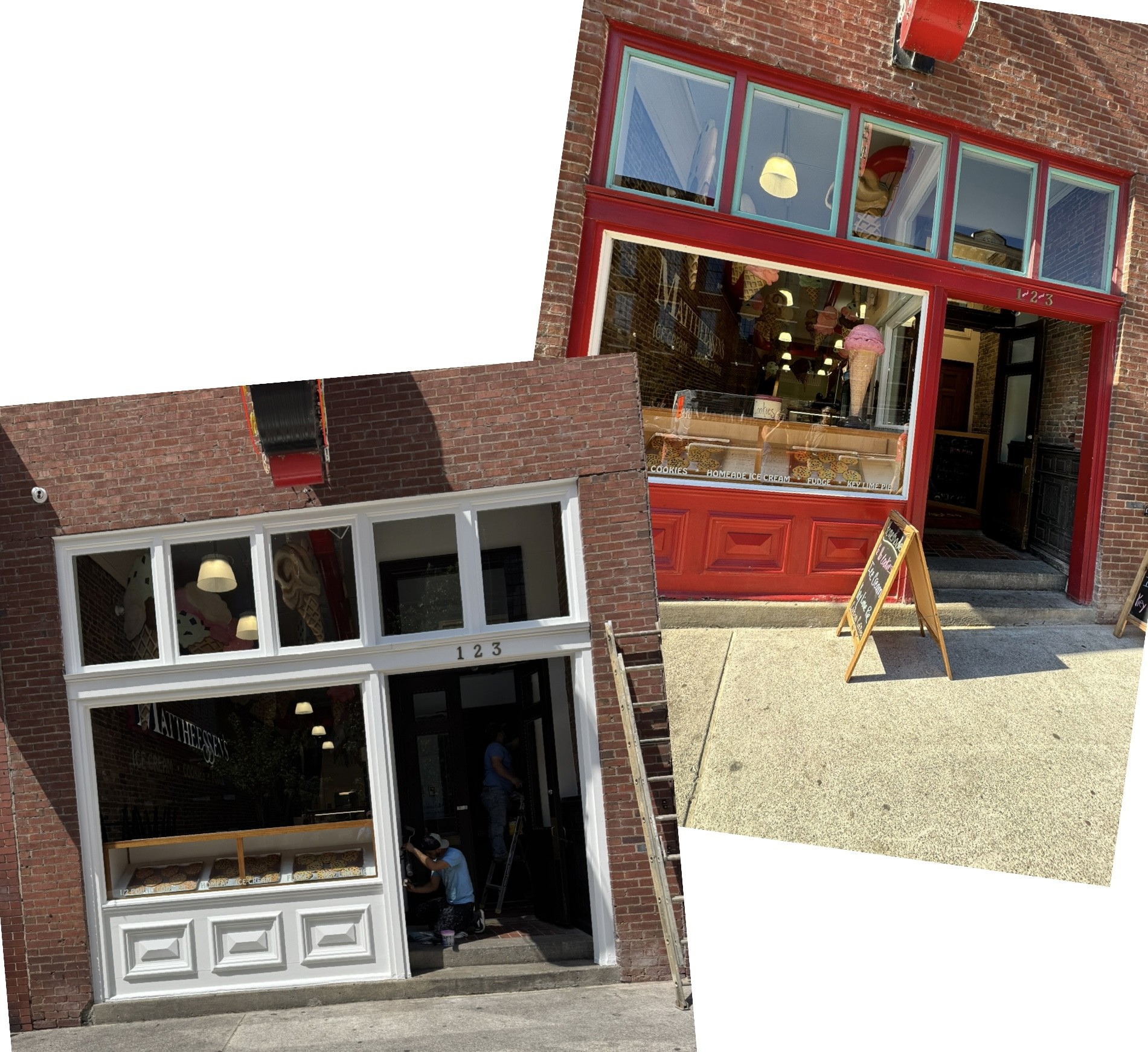 Storefront painting project